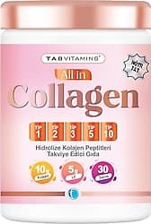 Tabvitamins All in Collagen 1-2-3-5-10 Tip 503 gr Toz ürün görseli