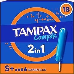 Tampax Compak Super Plus 18'li Tampon ürün görseli