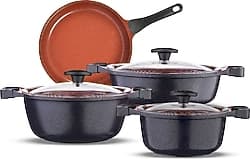 Thermoad Red Diamond Granit Döküm 7 Parça Tencere Seti ürün görseli