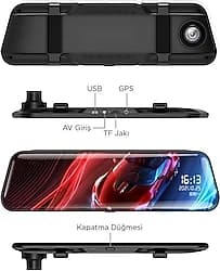 Torima TA-06 Full HD Dikiz Aynalı Araç Kamerası ürün görseli