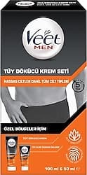 Veet Men Özel Bölgeler İçin Tüy Dökücü Krem Intimate Kit 100 ml + 50 ml Balsam ürün görseli
