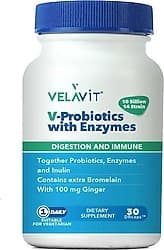 Velavit V-Probiotics With Enzymes 30 Kapsül ürün görseli