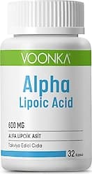 Voonka Alpha Lipoic Acid 600 mg 32 Kapsül ürün görseli