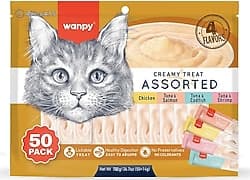 Wanpy Karışık 4 Lezzetli 50x14 gr Krema Kedi Ödül Maması ürün görseli