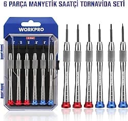 Workpro WP200549 6 Parça S2 Manyetik Saatçi Tornavida Seti ürün görseli