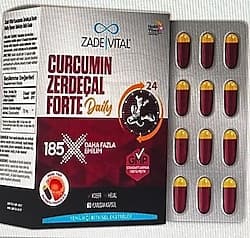 Zade Vital Zerdecal Forte Daily 60 Kapsül ürün görseli