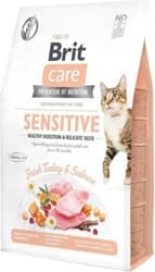 Brit Care Sensitive Hindili ve Somonlu 2 kg Yetişkin Kedi Maması ürün görseli