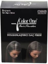 Color One Hair Powder Brown Dolgunlaştırıcı Saç Fiberi 25 gr + 100 ml Sprey ürün görseli