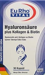 Eurho Vital Hyaluronsaure Plus Kollagen & Biotin 30 Kapsül ürün görseli