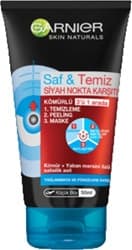 Garnier Saf & Temiz Siyah Nokta Karşıtı 3'ü 1 Arada Kömürlü Peeling 50 ml ürün görseli