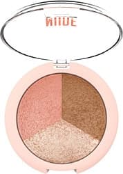 Golden Rose Nude Look Baked Trio Face Powder Aydınlatıcı, Allık ve Bronzer Paleti ürün görseli