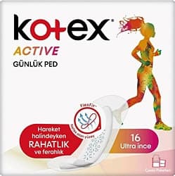 Kotex Active Ultra İnce 16'lı Günlük Ped ürün görseli