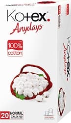 Kotex Anydays Normal 20'li Günlük Ped ürün görseli
