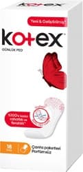 Kotex İnce Günlük Ped Parfümsüz 18'li ürün görseli