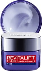 L'Oreal Paris Revitalift Filler Hyaluronik Asit Yoğun Dolgunlaştırıcı 50 ml Yaşlanma Karşıtı Gece Kremi ürün görseli