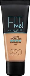 Maybelline Fit Me Matte + Poreless 220 Natural Beige 30 ml Likit Fondöten ürün görseli