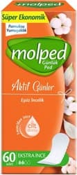 Molped Aktif Günler Ekstra İnce 60'lı Günlük Ped ürün görseli