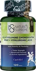 Nature's Supreme Glucosamine Chondroitin MSM + Hyaluronic Acid 120 Tablet ürün görseli