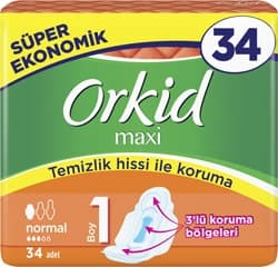 Orkid Maxi Normal Boy 1 Hijyenik Ped 34'lü ürün görseli