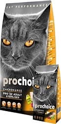 Prochoice Pro 32 Sterilised Tavuklu 15 kg Kısırlaştırılmış Yetişkin Kedi Maması ürün görseli