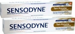 Sensodyne Tam Koruma Beyazlatıcı Florürlü Diş Macunu 75 ml 2 Adet ürün görseli
