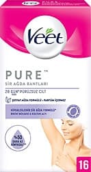 Veet Pure Hipoalerjenik Koltuk Altı ve Bikini Bölgesi 16'lı Sir Ağda Bandı ürün görseli