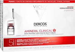 Vichy Dercos Aminexil Clinical 5 Kadın 21x6 ml Saç Dökülmesine Karşı Serum ürün görseli