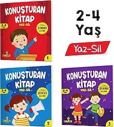 Konuşturan Kitap Serisi Yaz-Sil Kitaplar (Türkçe'de En Çok Kullanılan 1000 Kelime) - Kolektif ürün görseli