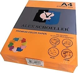 Alex Schoeller A4 75 gr 500 Yaprak Renkli Fotokopi Kağıdı Fosforlu Turuncu ürün görseli