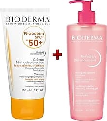 Bioderma Photoderm Spot Spf 50+ 150 ml + Sensibio Moussant Foaming Gel 500 ml ürün görseli