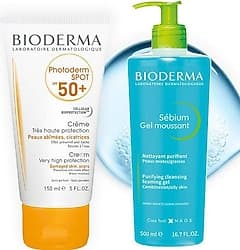 Bioderma Sebium Foaming Gel 500 ml + Photoderm Spot Spf 50+ 150 ml ürün görseli