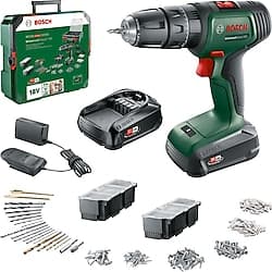 Bosch UniversalImpact 18 V Çift Akülü Darbeli Matkap + 241 Parça Aksesuar Seti ürün görseli