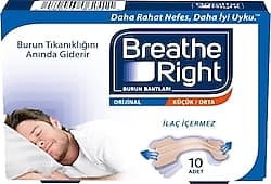 Breathe Right Orijinal Küçük - Orta Boy 10'lu Burun Bandı ürün görseli