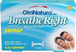 Breathe Right Burun Bandı Hassas Ciltler Şeffaf Normal Boy 10'lu ürün görseli