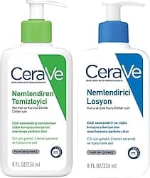 Cerave Nemlendiren Temizleyici 236 ml + Nemlendirici Losyon 236 ml ürün görseli