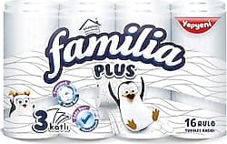 Familia Plus 3 Katlı 16'lı Tuvalet Kağıdı ürün görseli