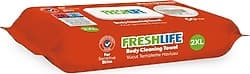 Freshlife 2XL Beyaz Sabun Kokulu 50'li Vücut Temizleme Havlusu ürün görseli