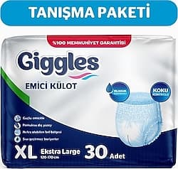 Giggles Emici Külot Ekstra Büyük Boy XL 30'lu Hasta Bezi ürün görseli