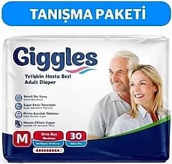 Giggles Belbantlı Orta Boy M 30'lu Hasta Bezi ürün görseli