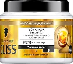 Gliss Oil Nutritive 4'ü 1 Arada Besleyici & Yeniden Yapılandırıcı Saç Maskesi 400 ml ürün görseli