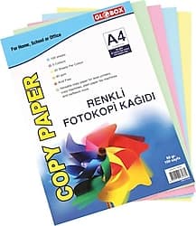 Globox A4 80 gr 100 Yaprak Renkli Fotokopi Kağıdı ürün görseli