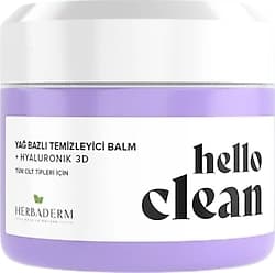 Herbaderm Hello Clean Hyaluronik 3D 100 ml Yağ Bazlı Temizleyici Balm ürün görseli