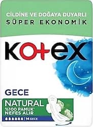 Kotex Natural Gece 14'lü 4 Adet Hijyenik Ped ürün görseli