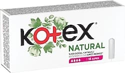 Kotex Tampon Natural Süper 16'lı ürün görseli