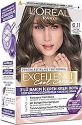 L'Oreal Paris Excellence Cool Creme 6.11 Ekstra Küllü Koyu Kumral Saç Boyası ürün görseli