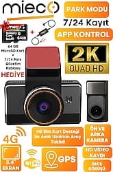 Mieco G4 Ön ve Arka Araç Kamerası Seti ürün görseli