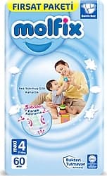 Molfix 4 Numara Maxi 60'lı Bebek Bezi ürün görseli