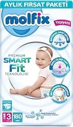 Molfix Premium Smart Fit 3 Numara Midi 60'lı 3 Adet Bebek Bezi ürün görseli