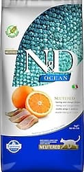 N&D Ocean Ringa Balıklı ve Portakallı 5 kg Kısırlaştırılmış Yetişkin Kedi Maması ürün görseli