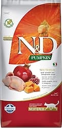 N&D Pumpkin Bıldırcınlı Balkabaklı ve Narlı 5 kg Kısırlaştırılmış Yetişkin Kedi Maması ürün görseli